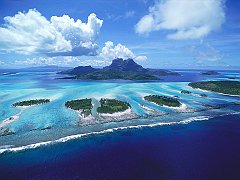 Reefs of Bora Bora, French Polynesia